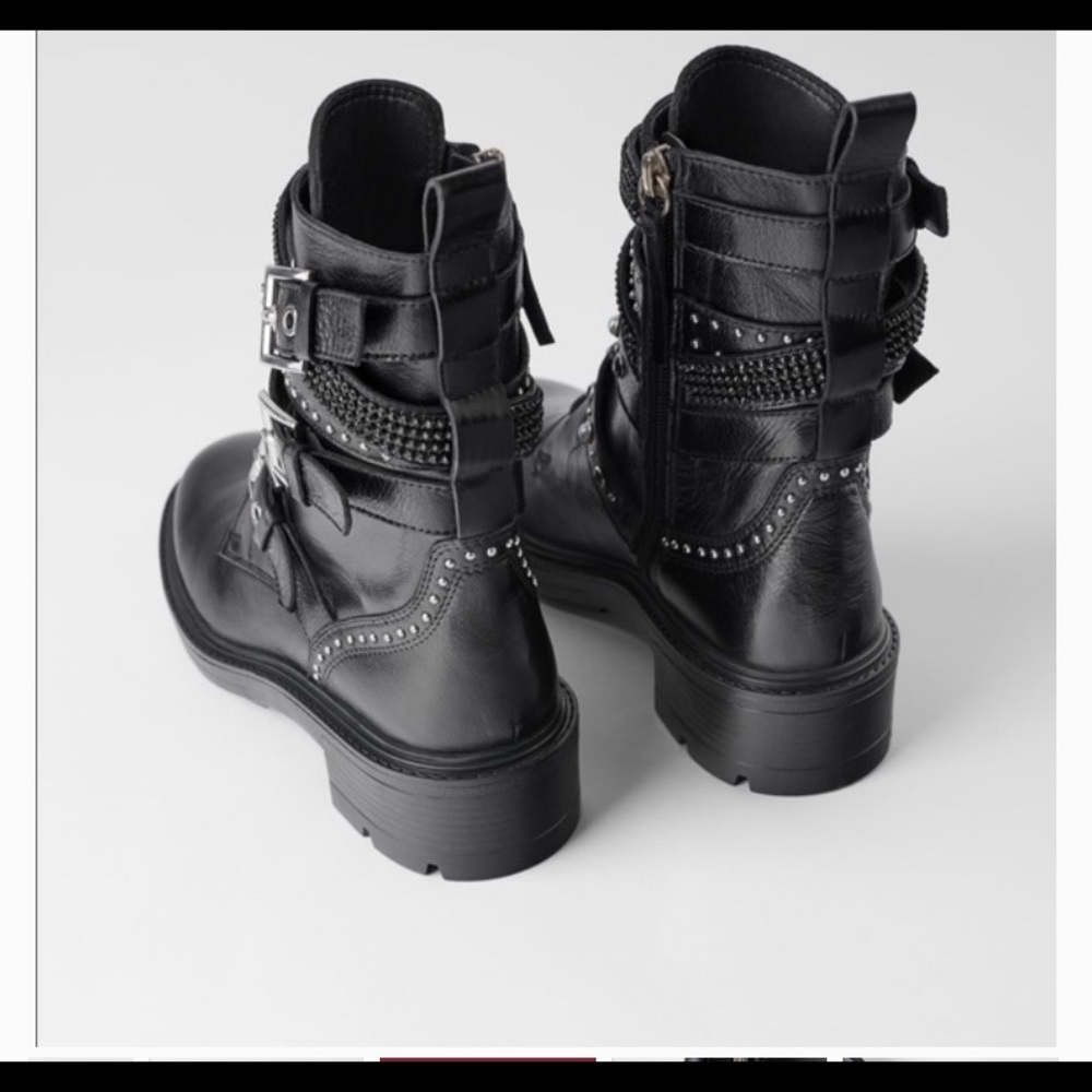 Zara studded ankle boot